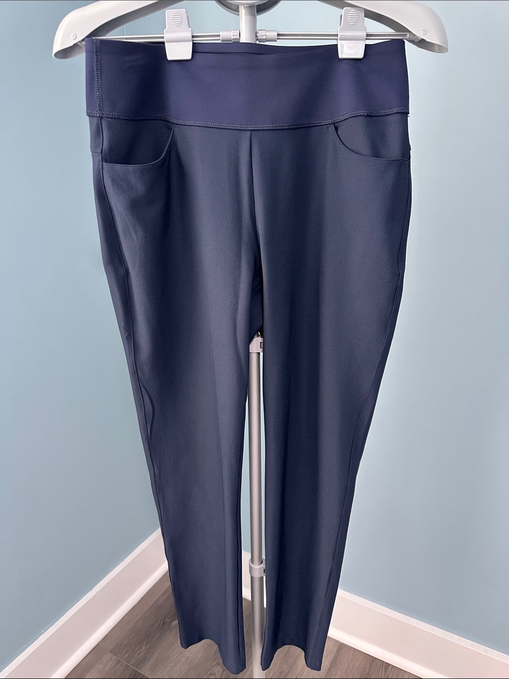 Puma Golf Navy Blue Pull-On Pants with Front Pockets